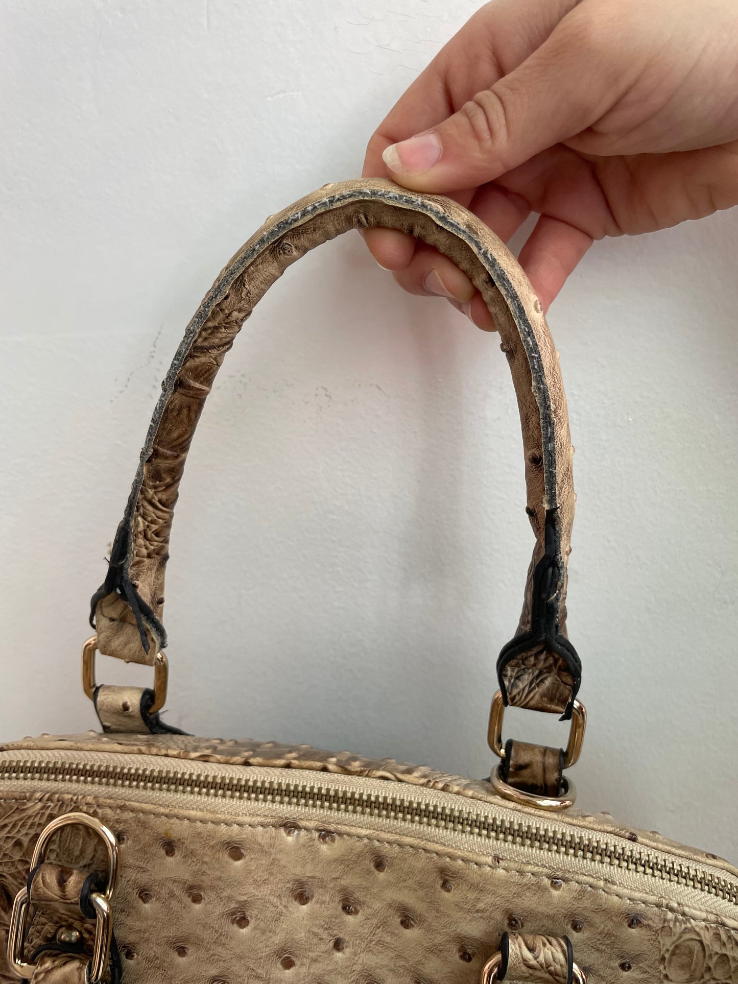 Handtasche in Krokodilleder-optik