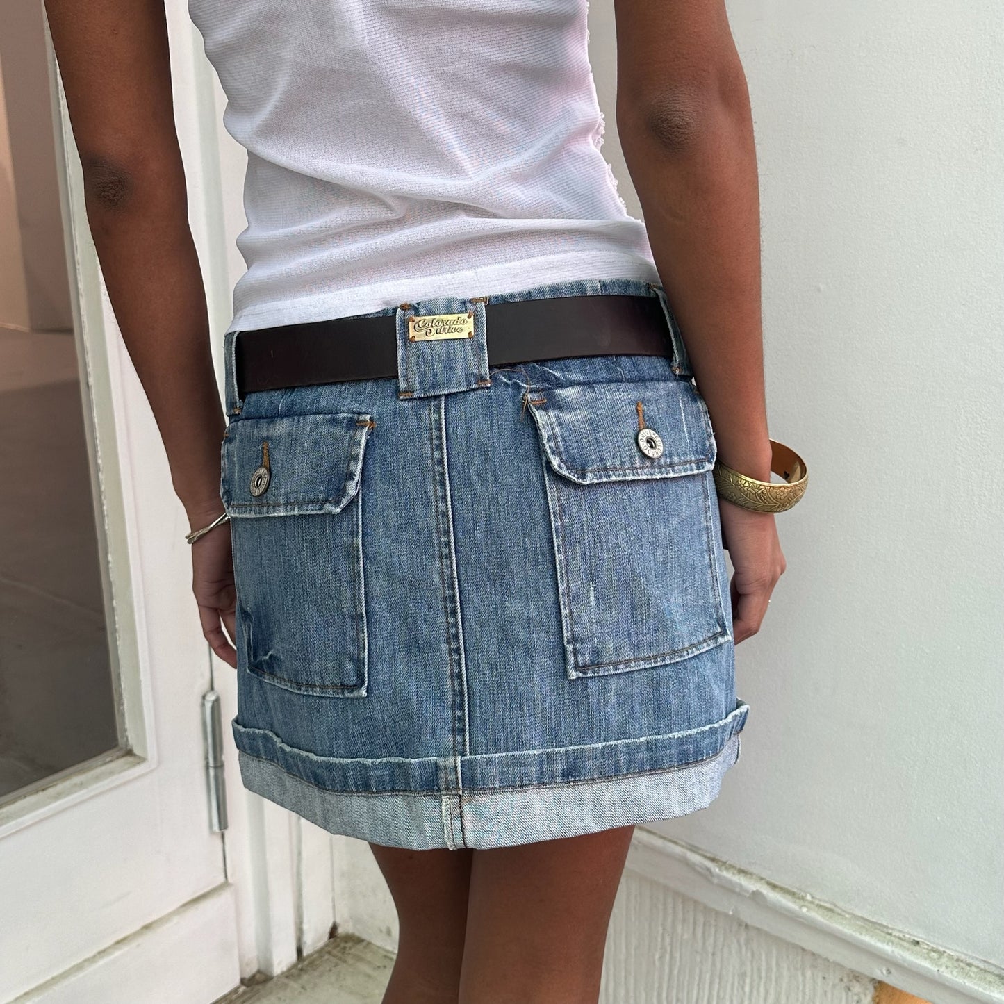 Kurzer Denim Jeansrock