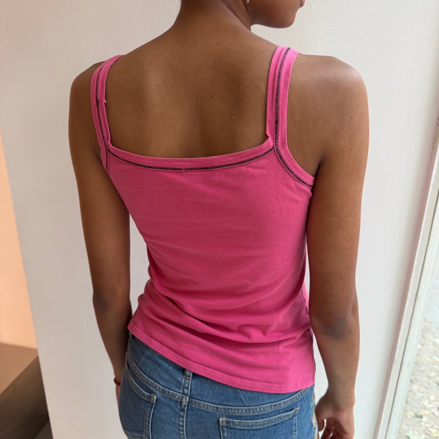 Pink Graphic Tank Top