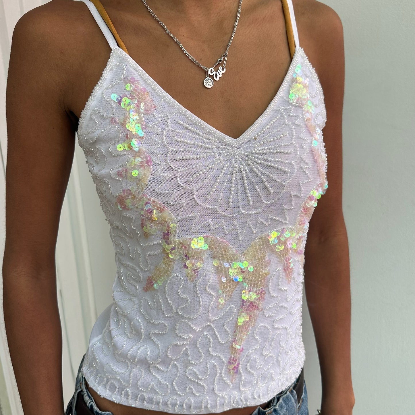 Weißes Cami Top