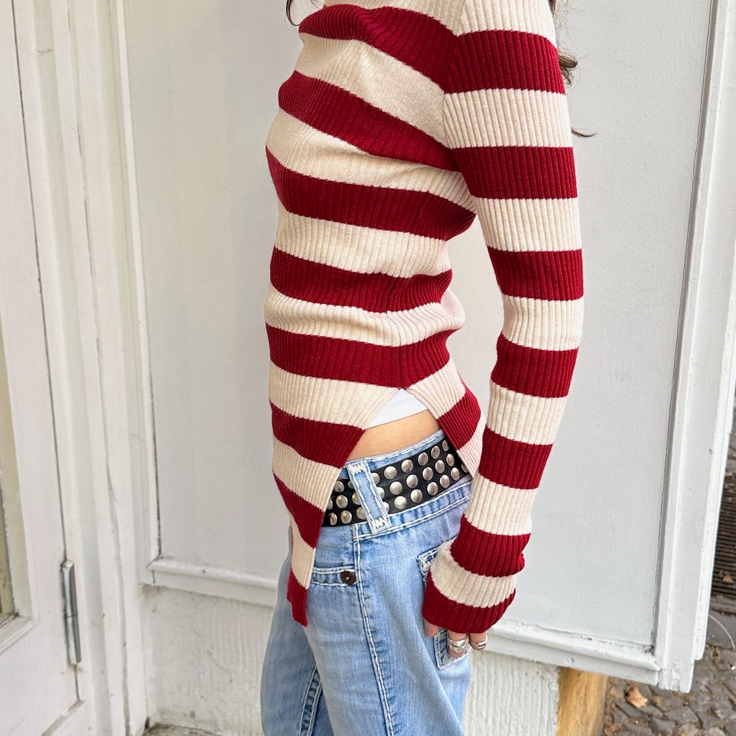 Gestreiftes Langarm Oberteil