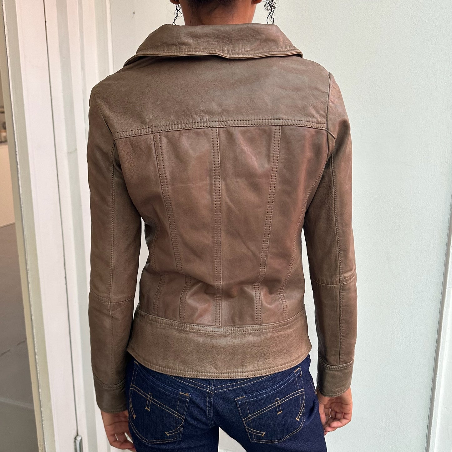 Sisley Lederjacke