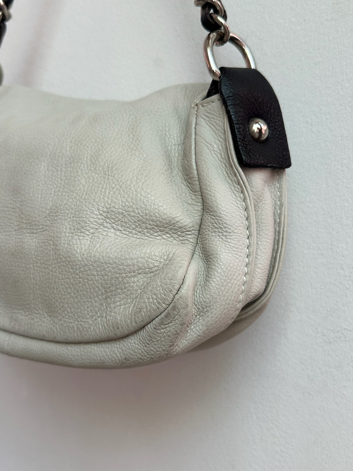 White handbag