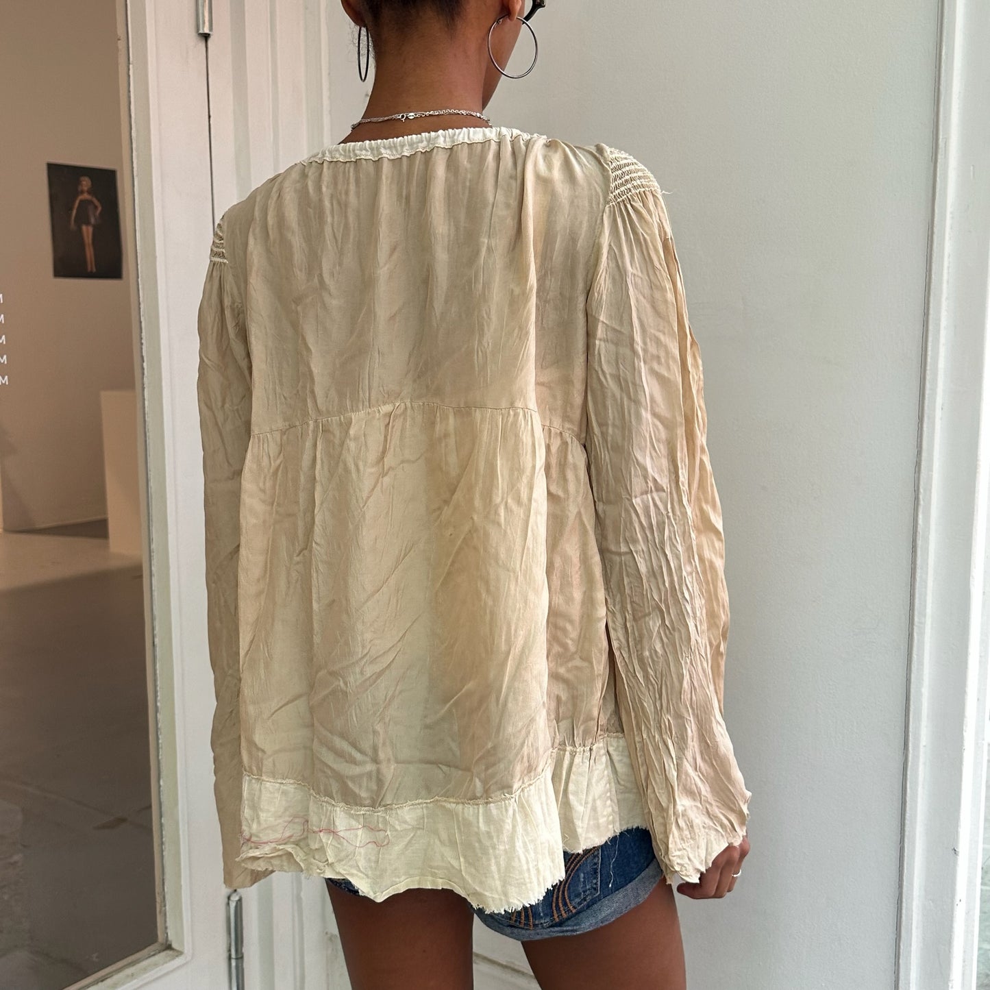 Beige Bluse