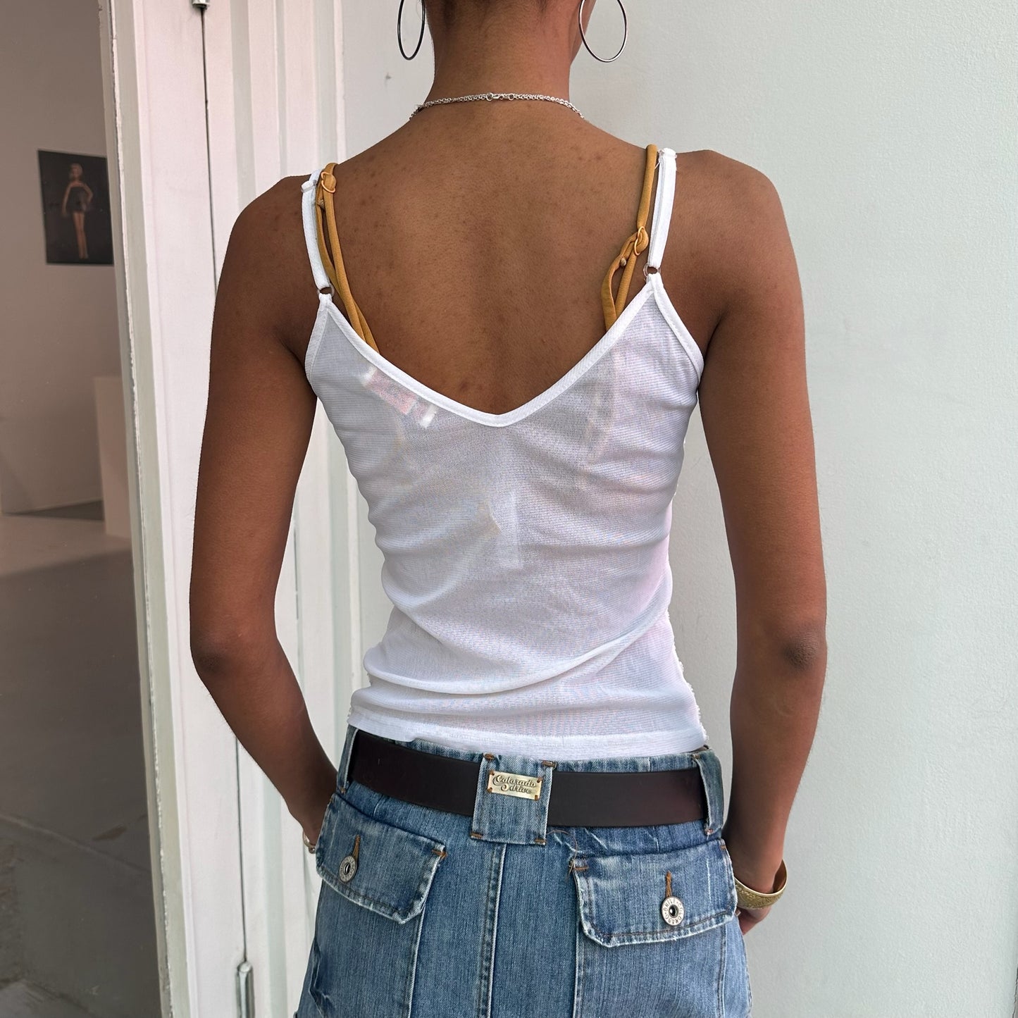 Weißes Cami Top