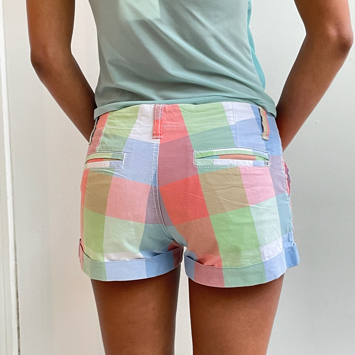 Karierte Shorts