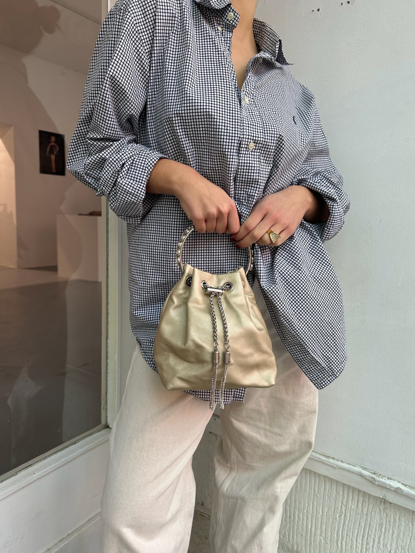 Golden handbag