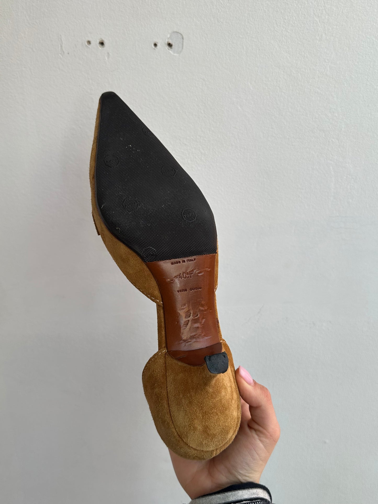 Vintage Prada Suede Kitten Heels