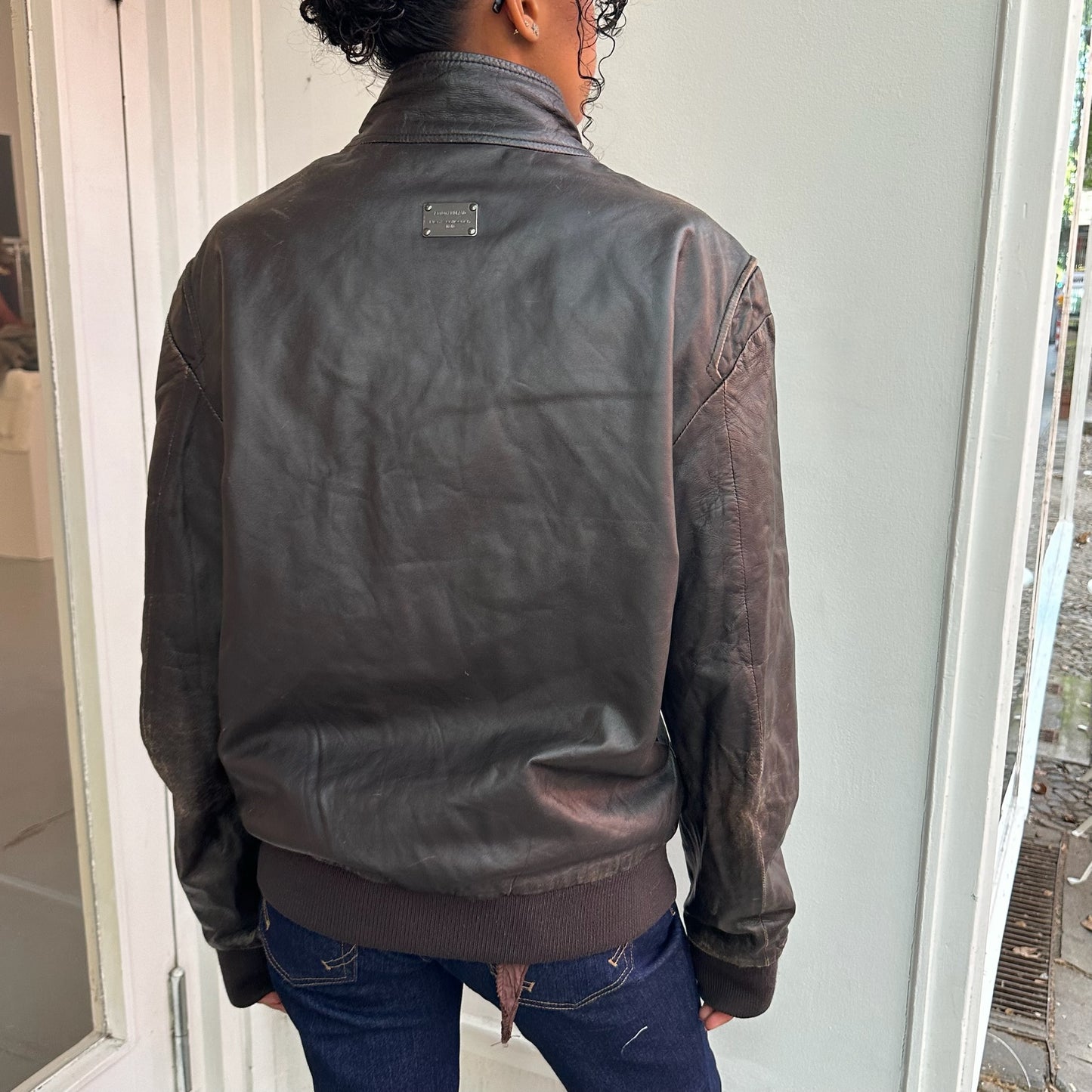 Anthony Morato Lederjacke