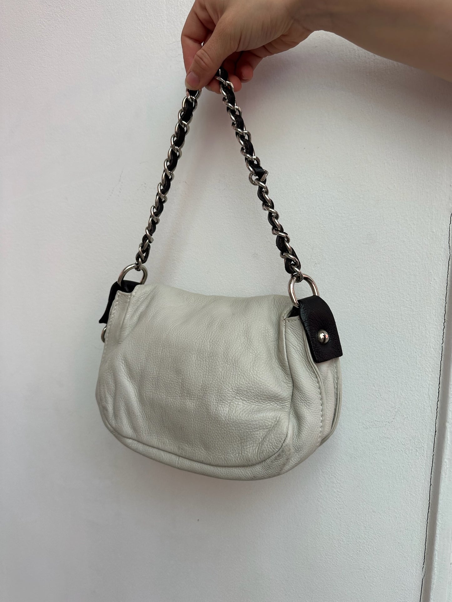 White handbag