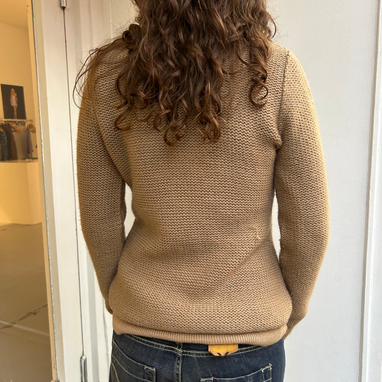 Asymmetrische Strickjacke