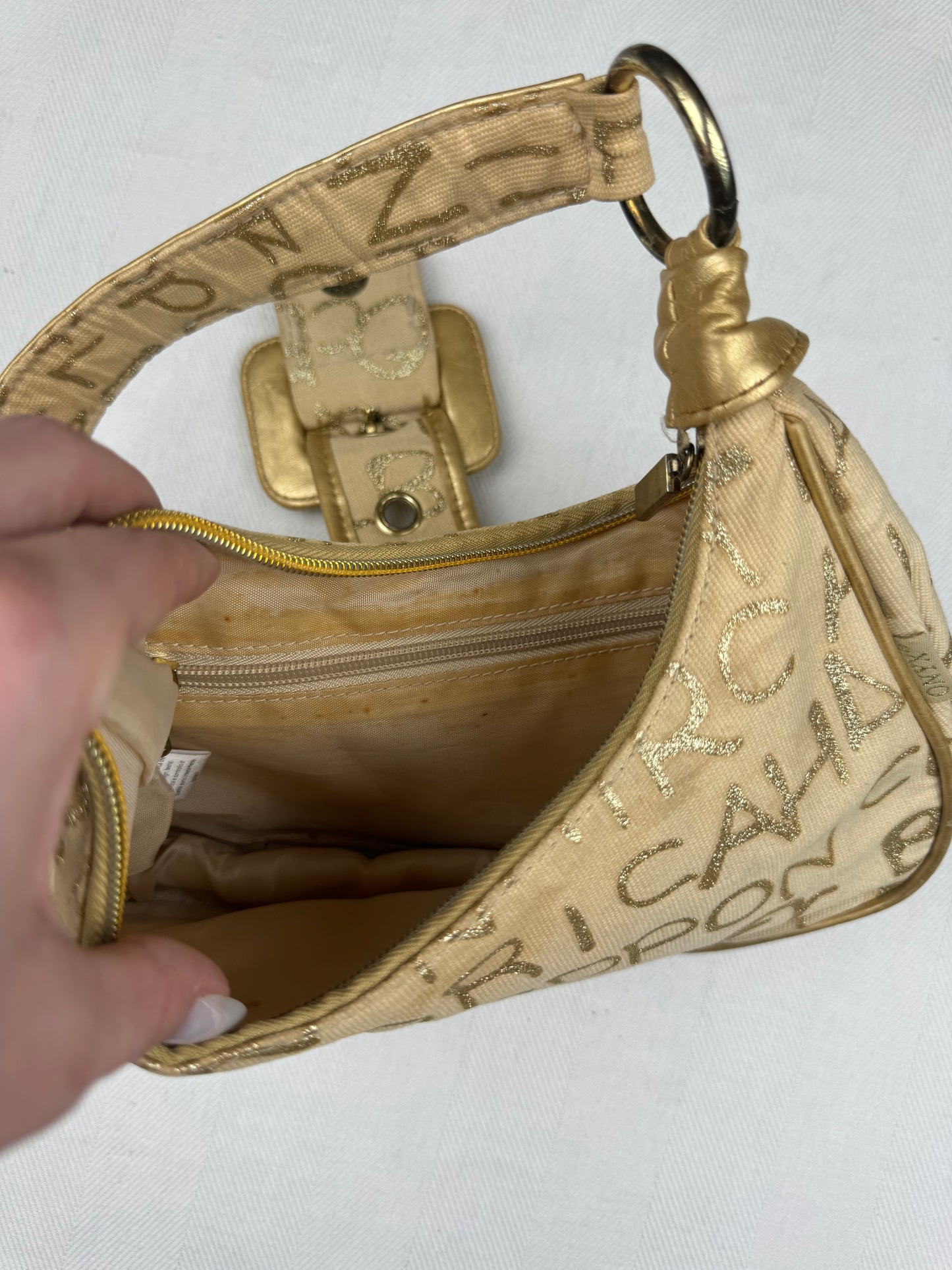 Gold Y2k bag