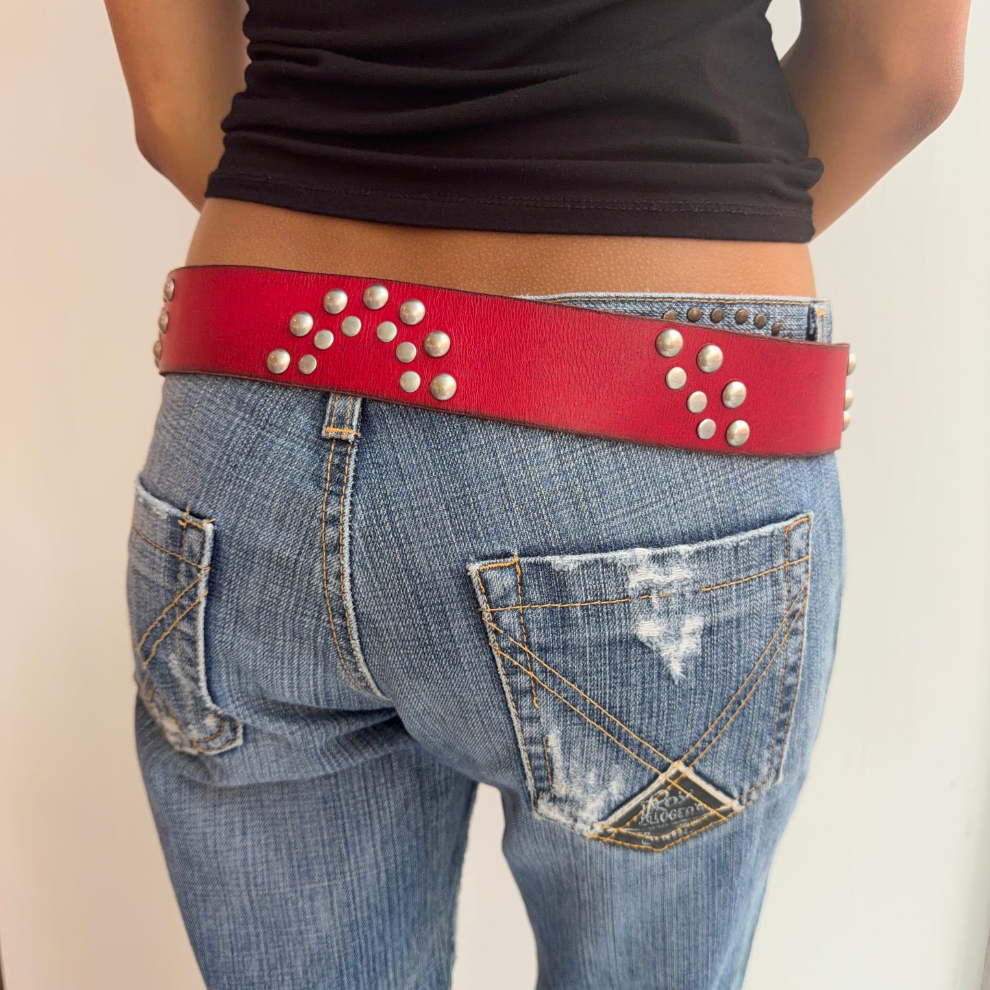 Red Studded Belt