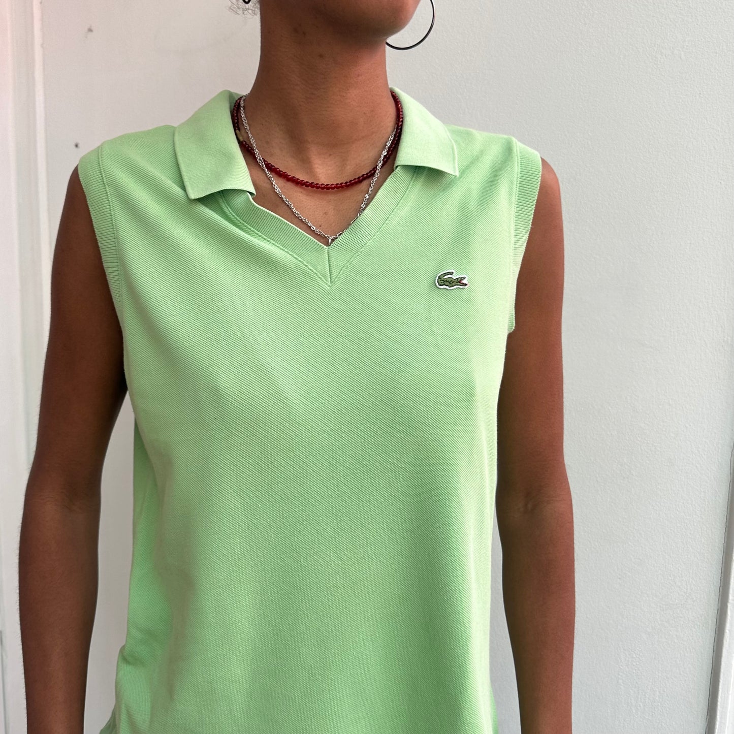 Grünes Lacoste Polo Top