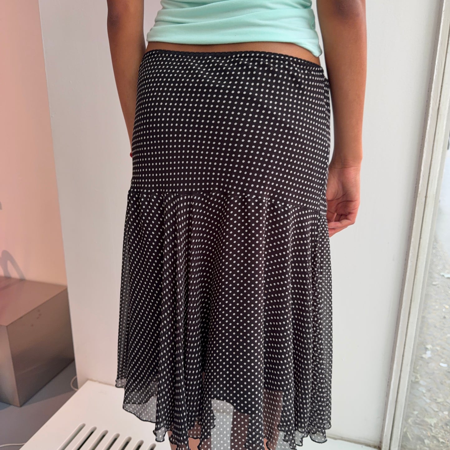 Polkadot Midi Skirt