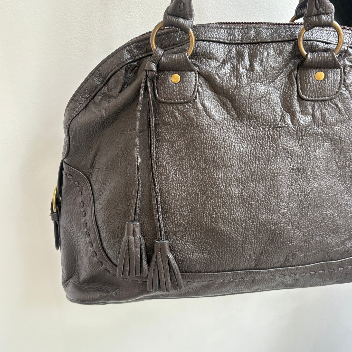 Braune Ledertasche