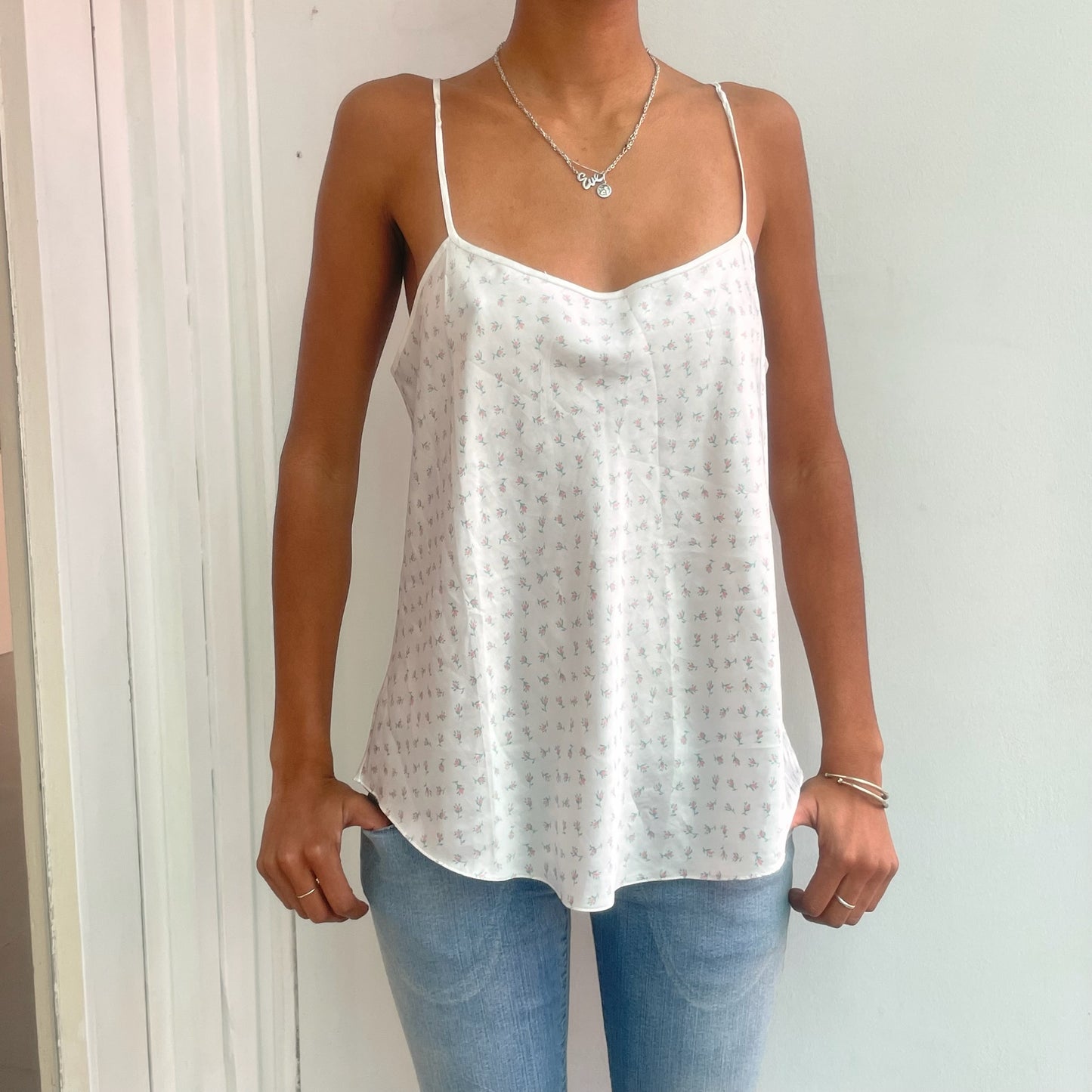 White cami top