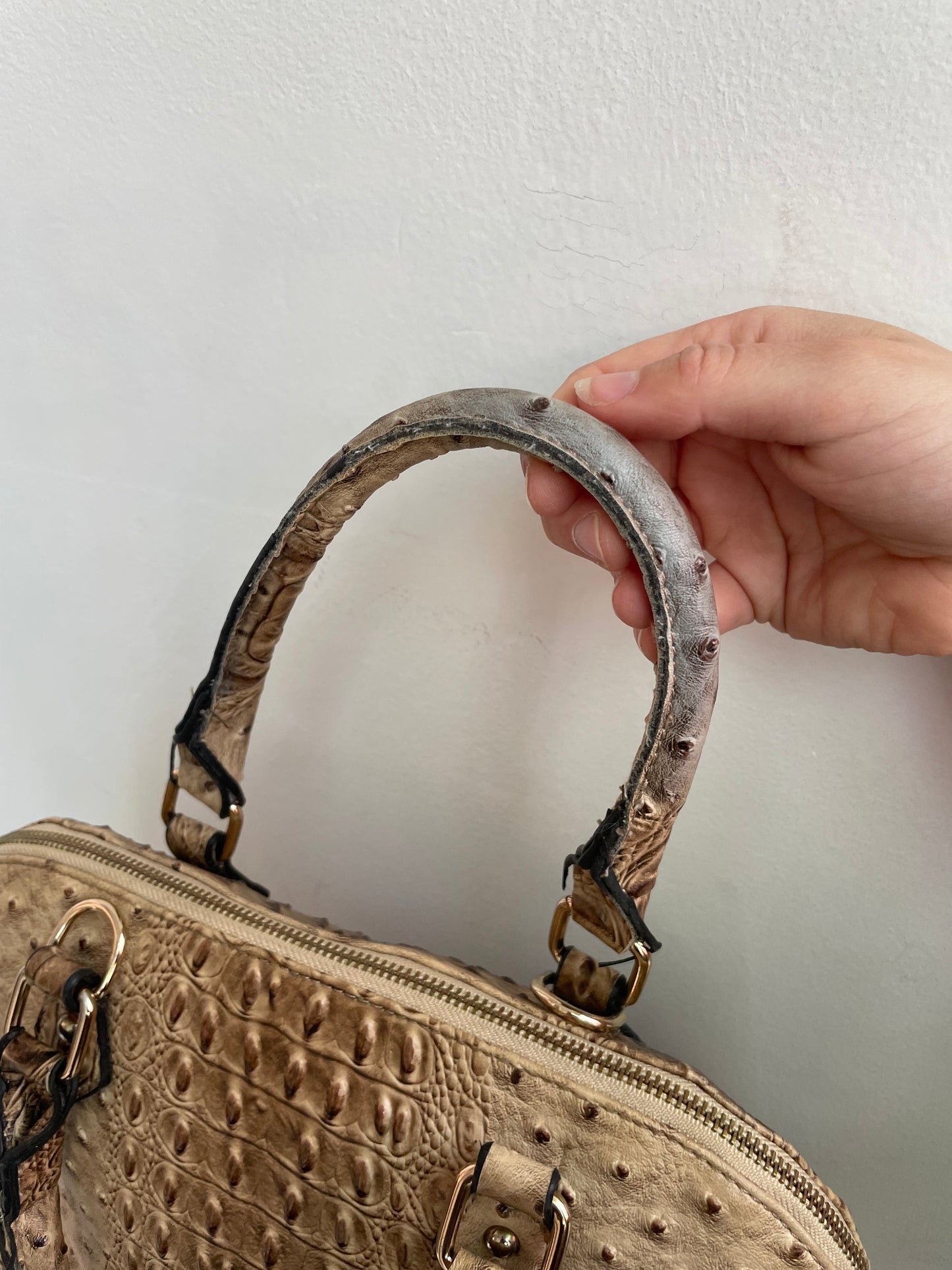 Handtasche in Krokodilleder-optik