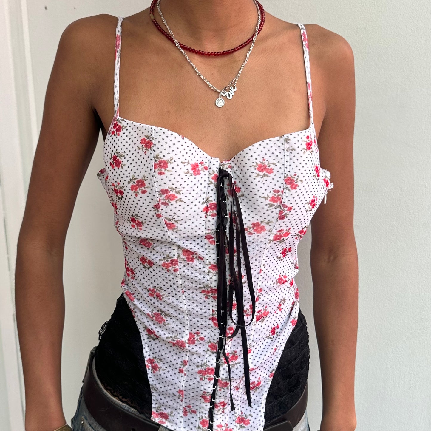 Polka Dot Corset Top
