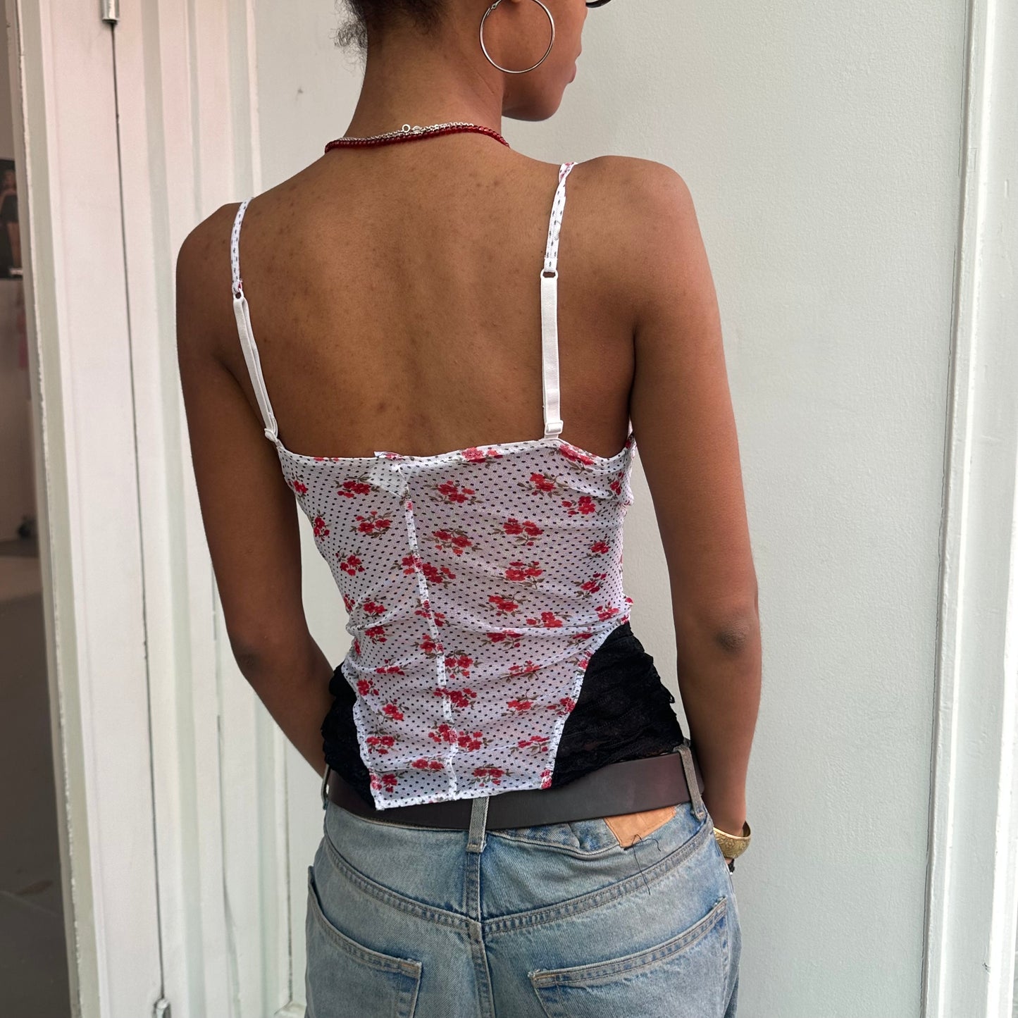 Polka Dot Corset Top