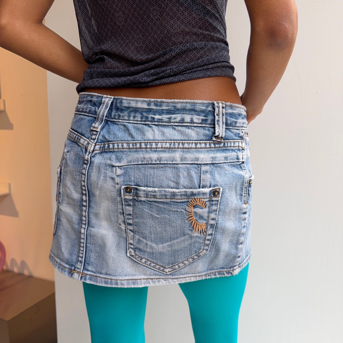 Denim Mini Skirt