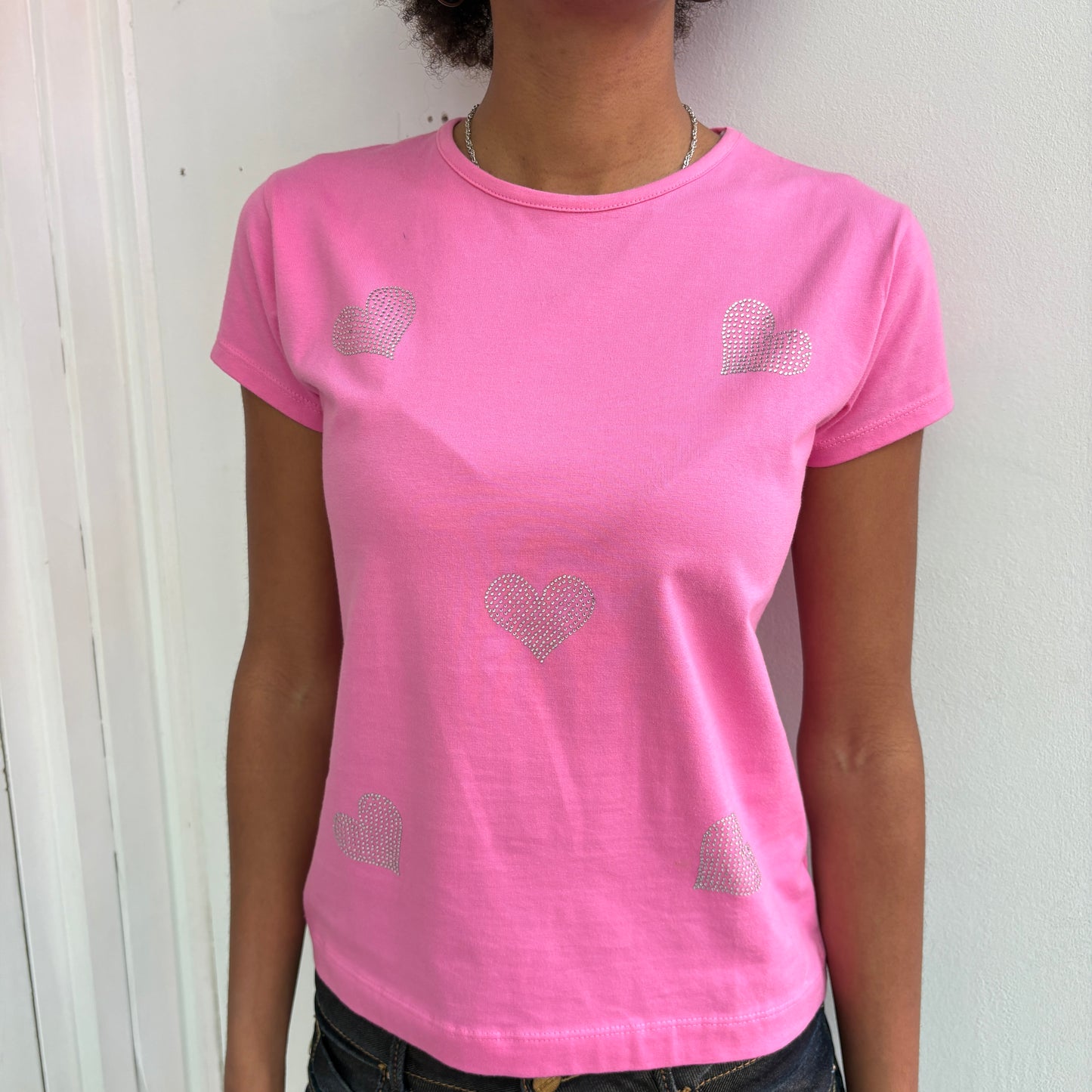 T-shirt with rhinestones