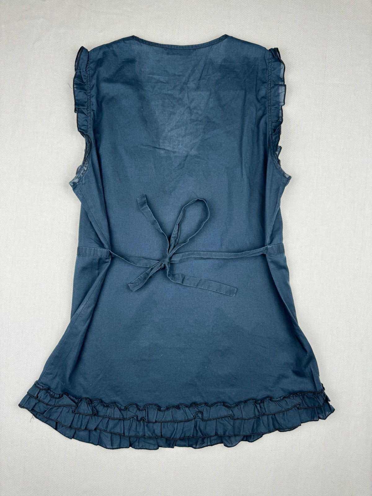 Dark Blue V-Neck Top