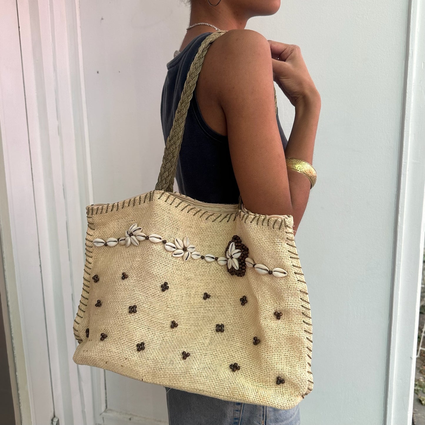 Strandtasche mit Muscheldetails