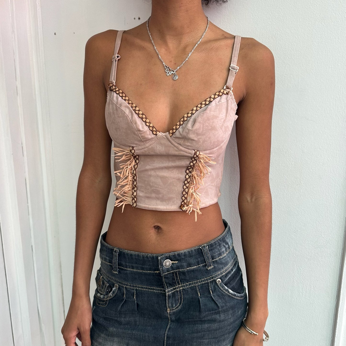 Light brown corset top