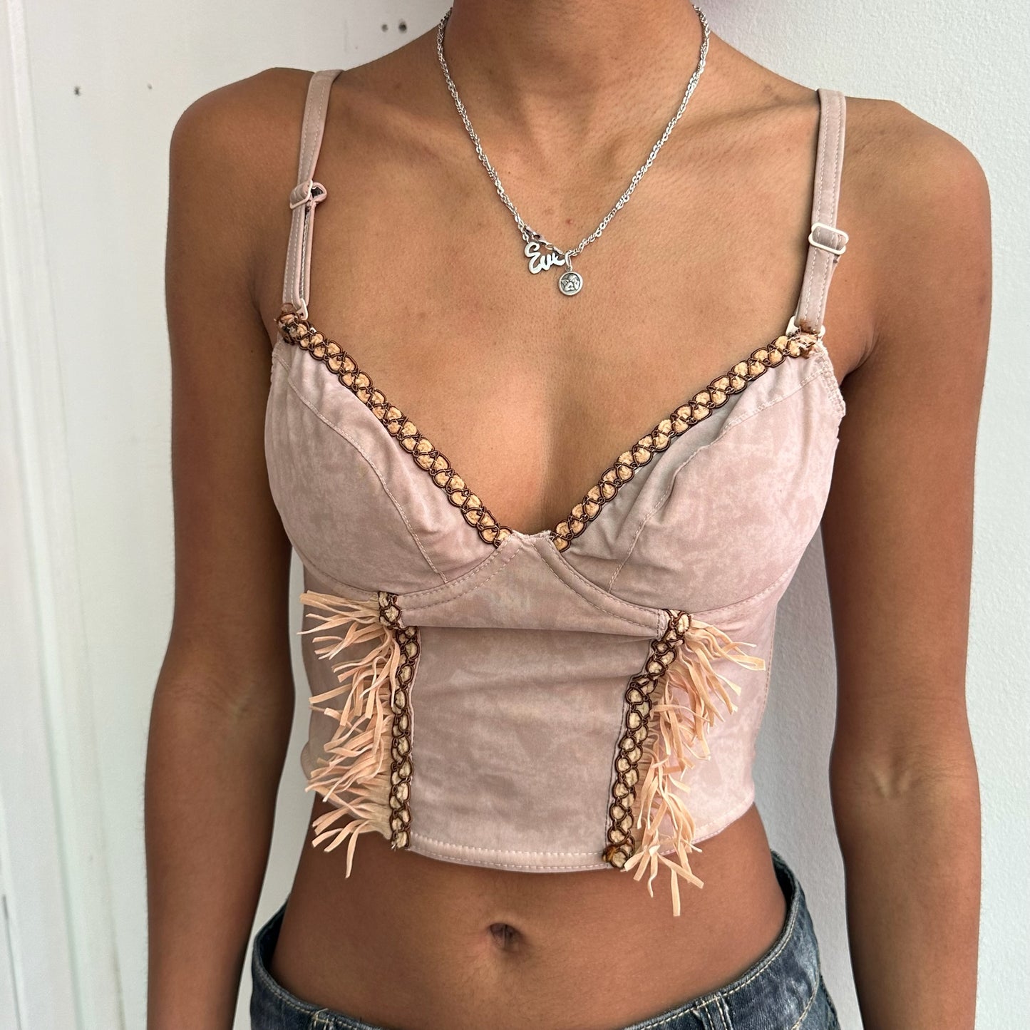 Light brown corset top