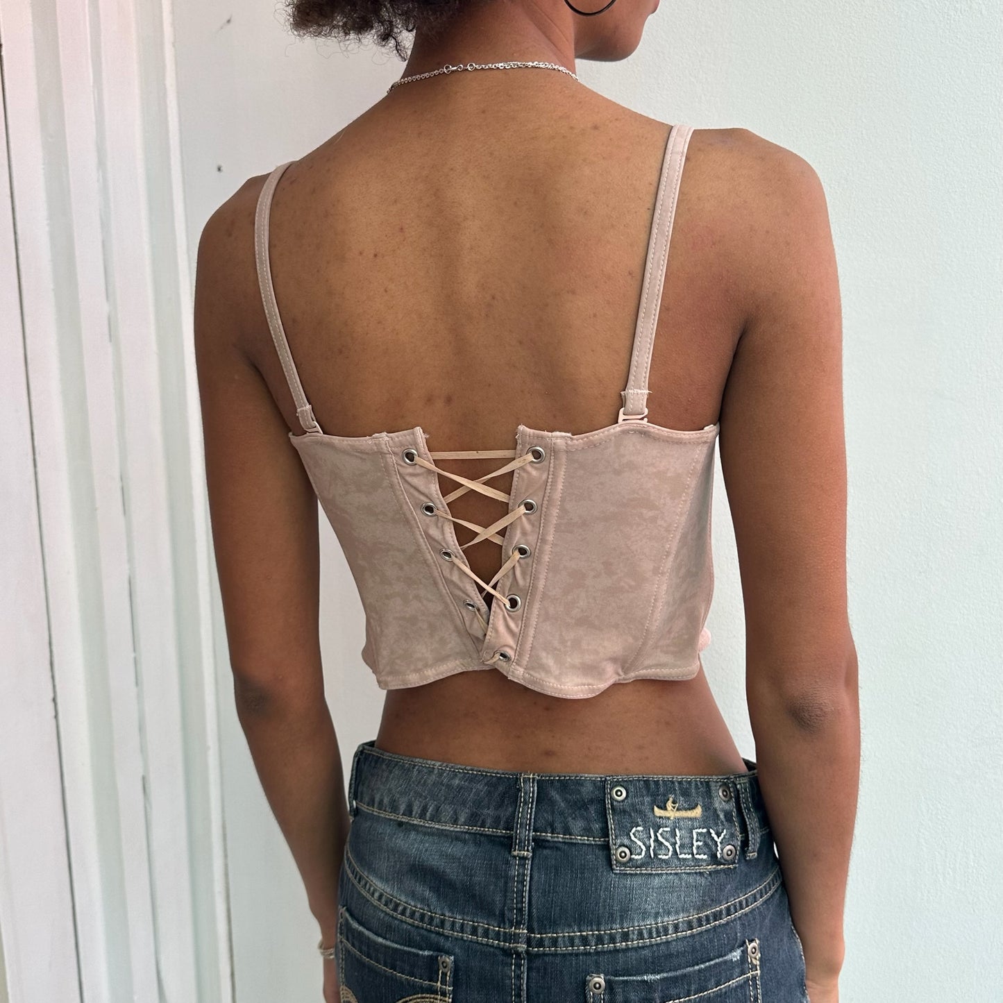 Light brown corset top