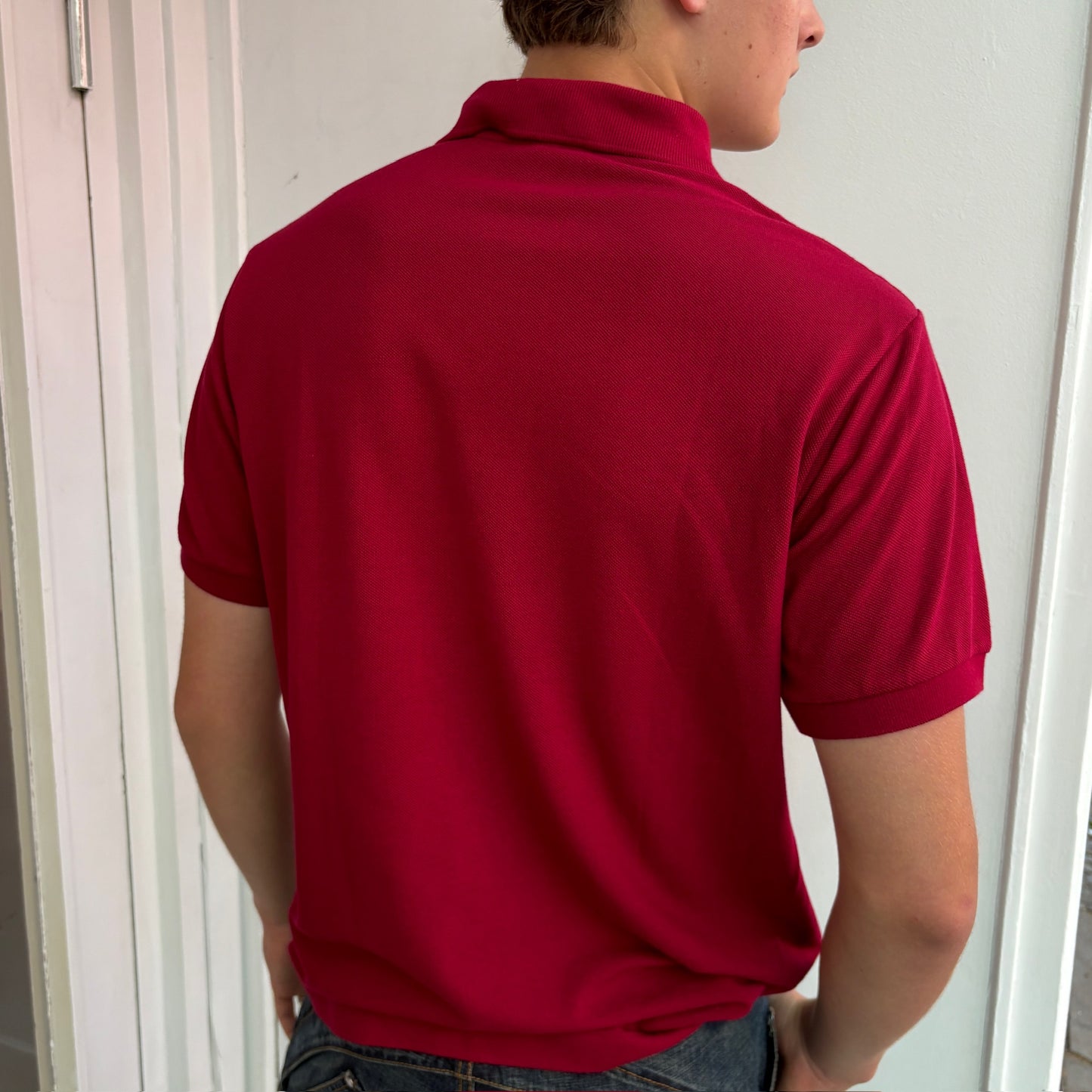 Red Lacoste Polo