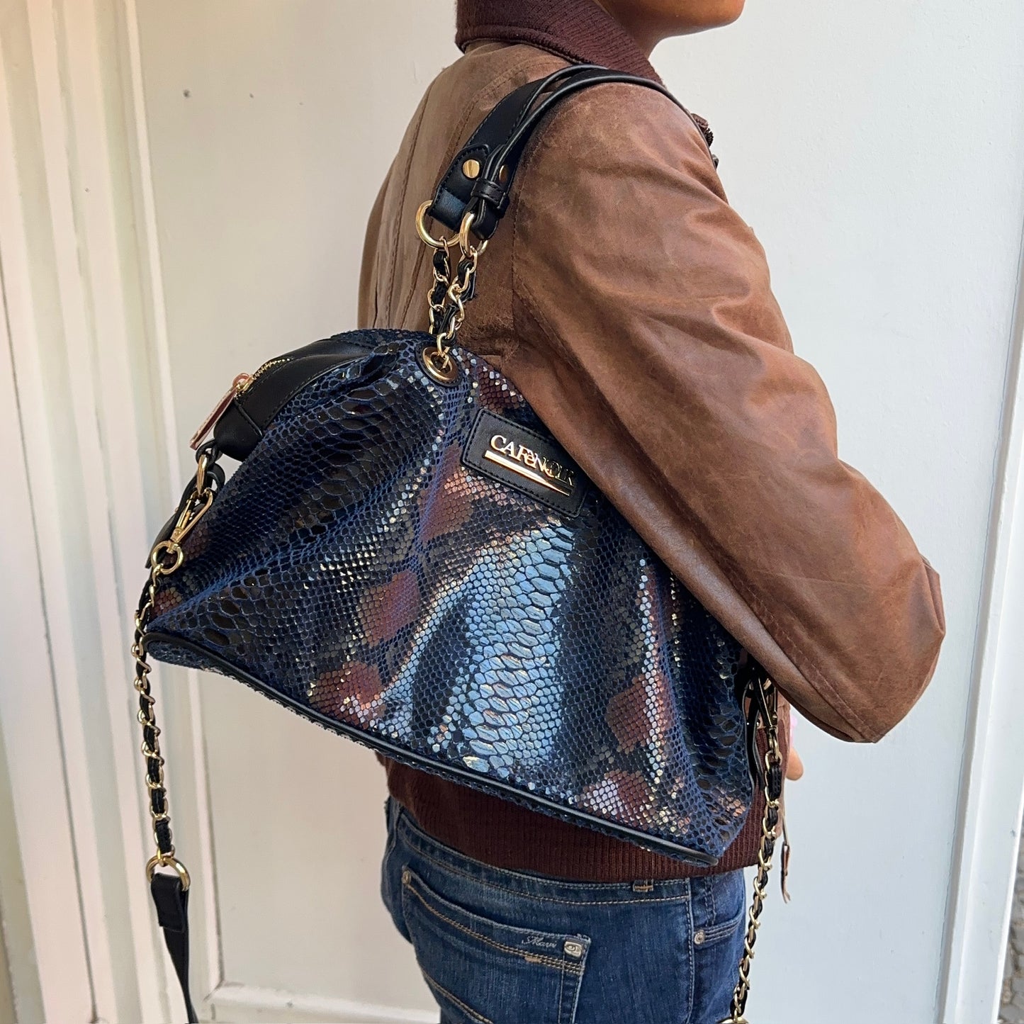 Sequinned Shoulder Bag