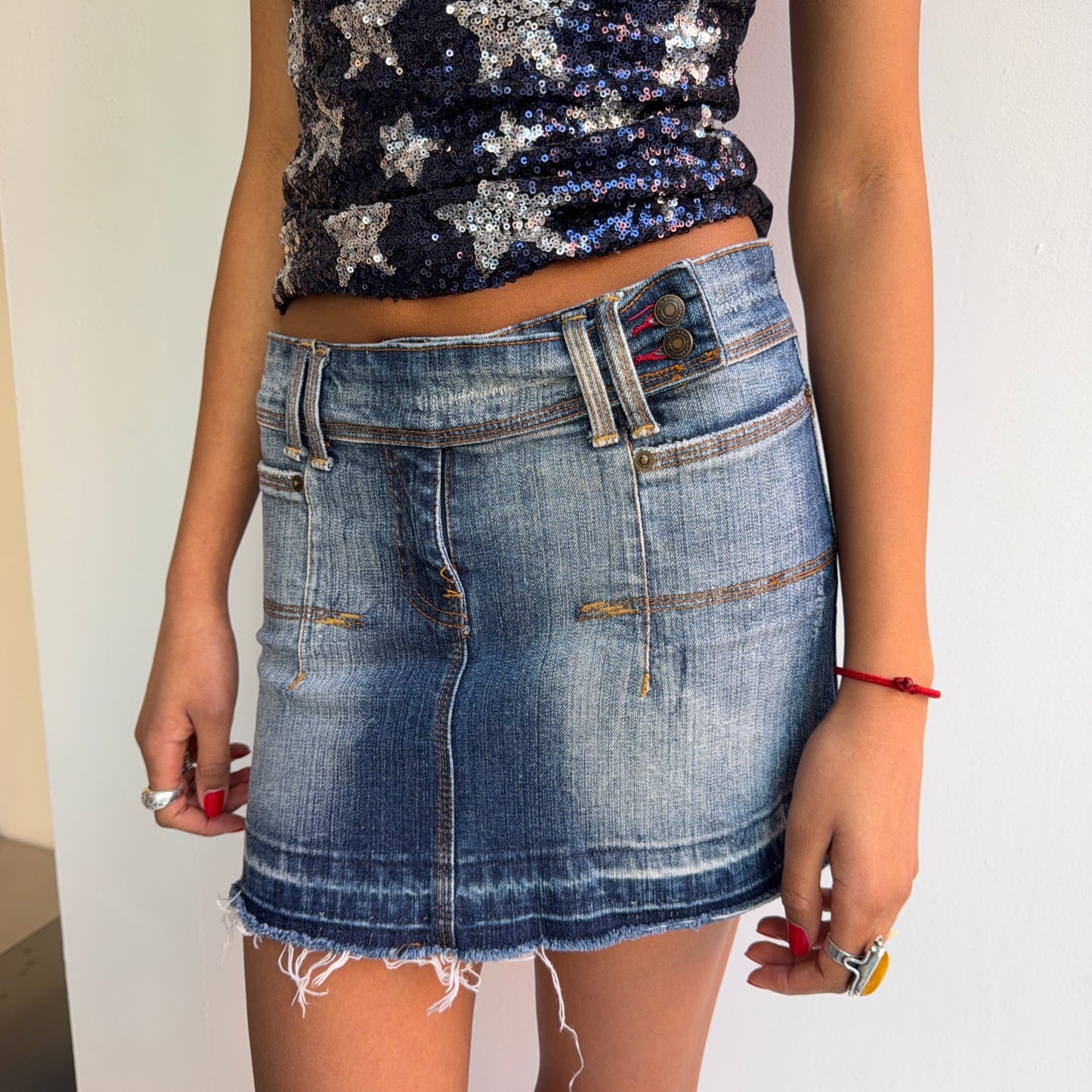 Denim Mini Skirt