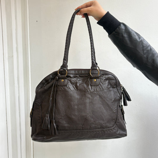 Braune Ledertasche