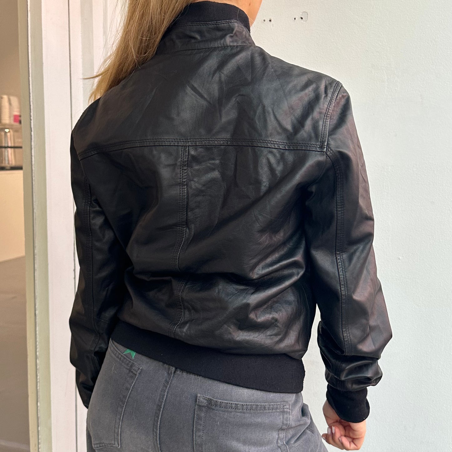 Lederbomberjacke