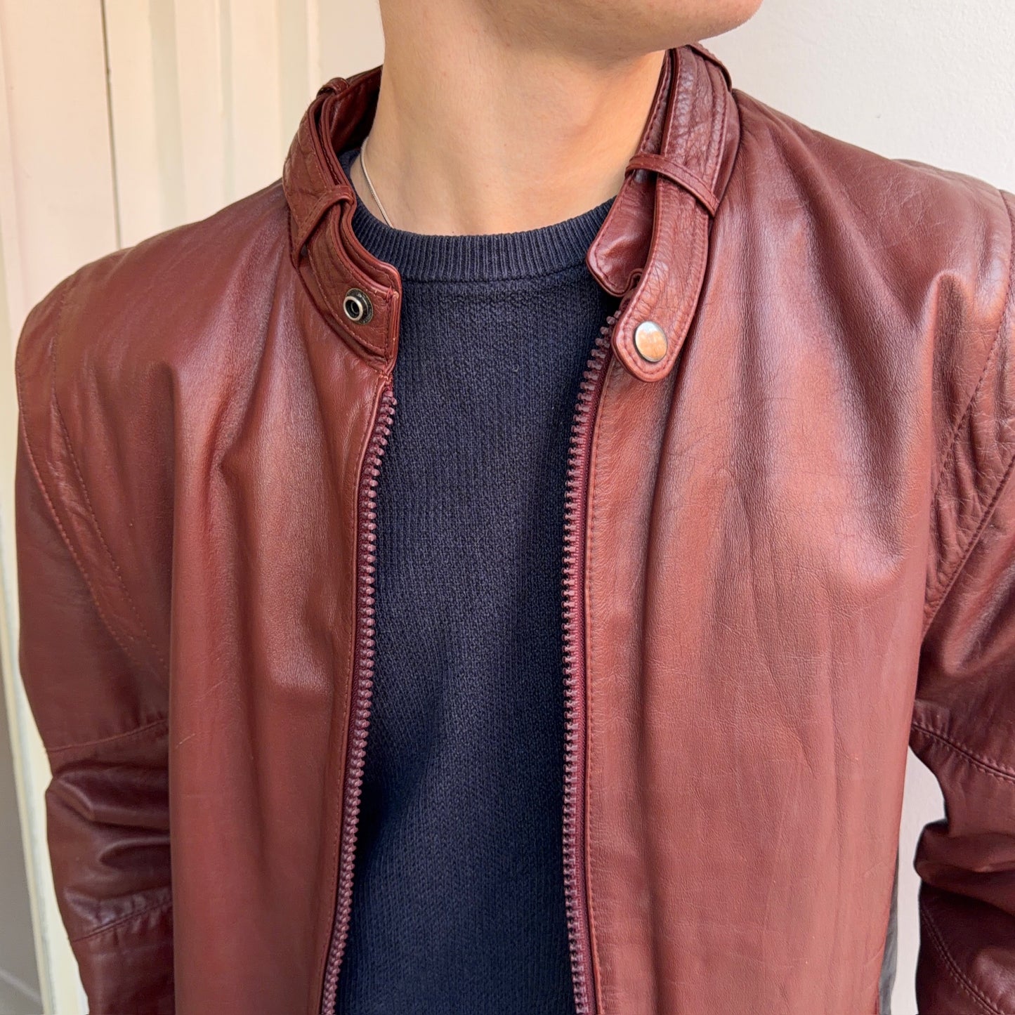 Burgundy Leather Jacket