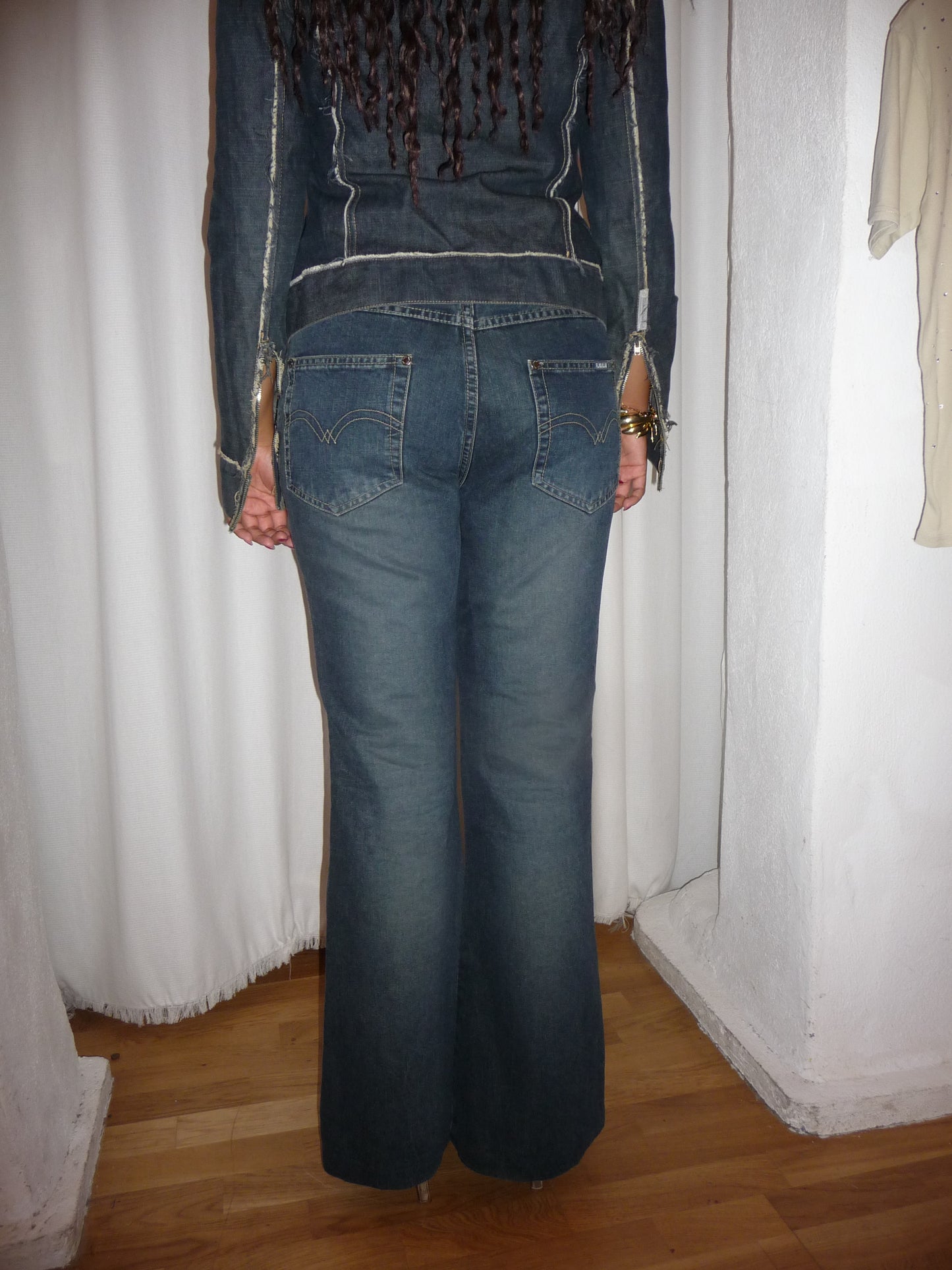 Vintage Flag Blue Jeans