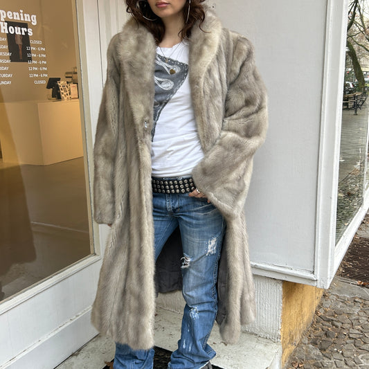Grey Fur Coat