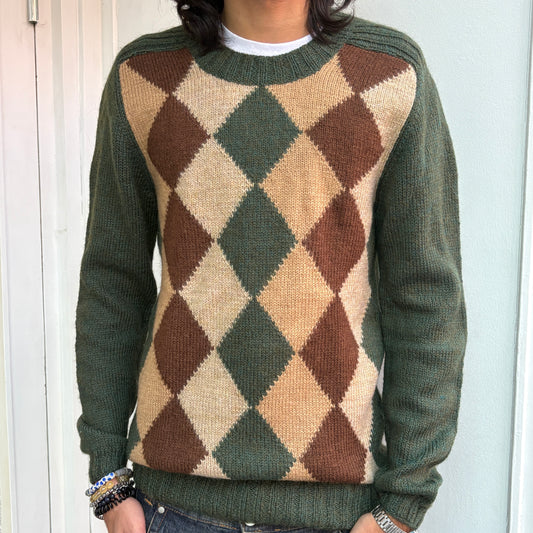 Grüner Pullover