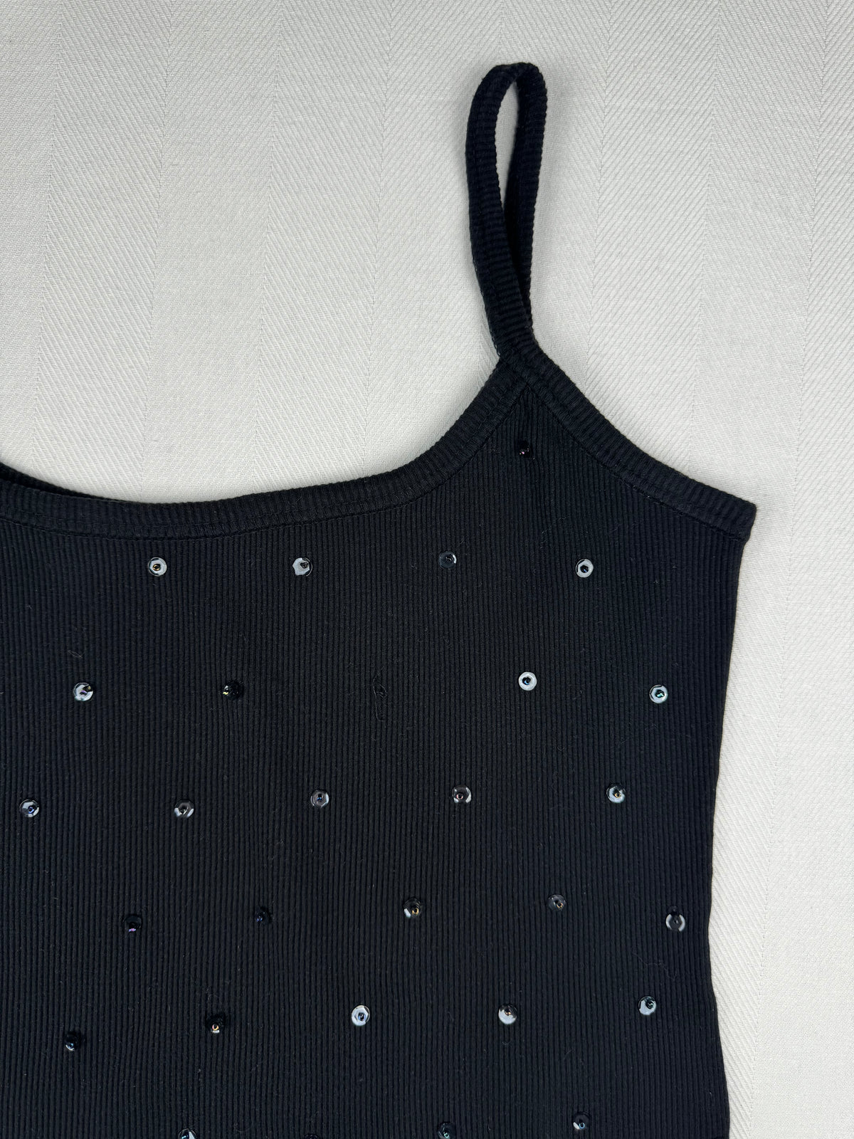Black Sequin Top