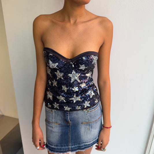 Sequin Corset Top