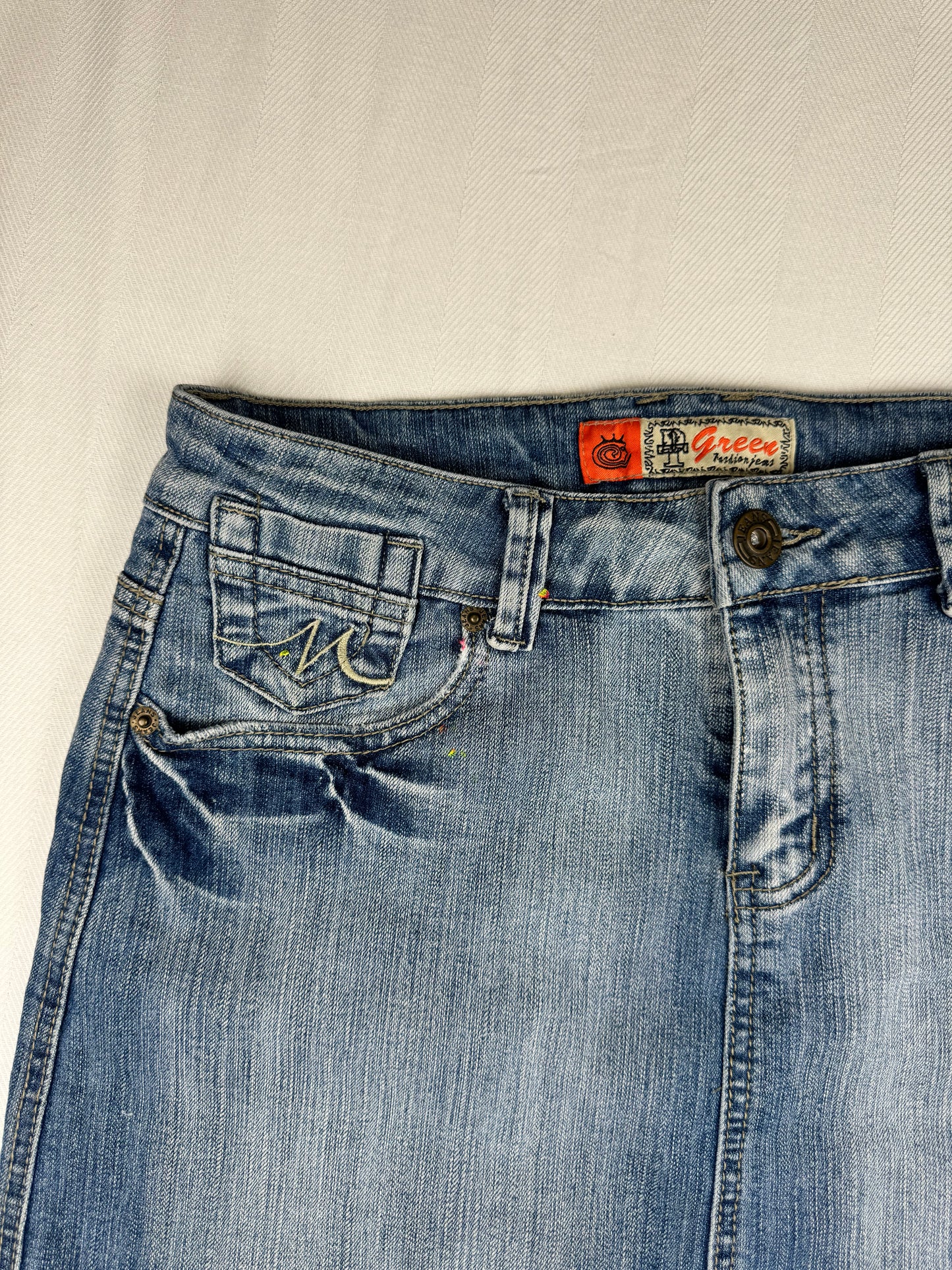 Denim Midi Skirt