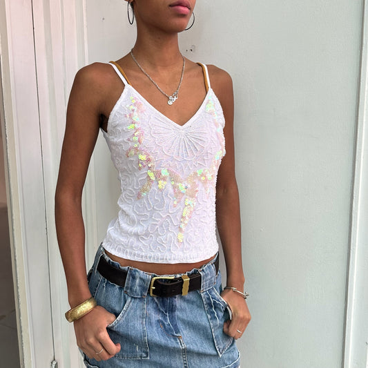 Weißes Cami Top