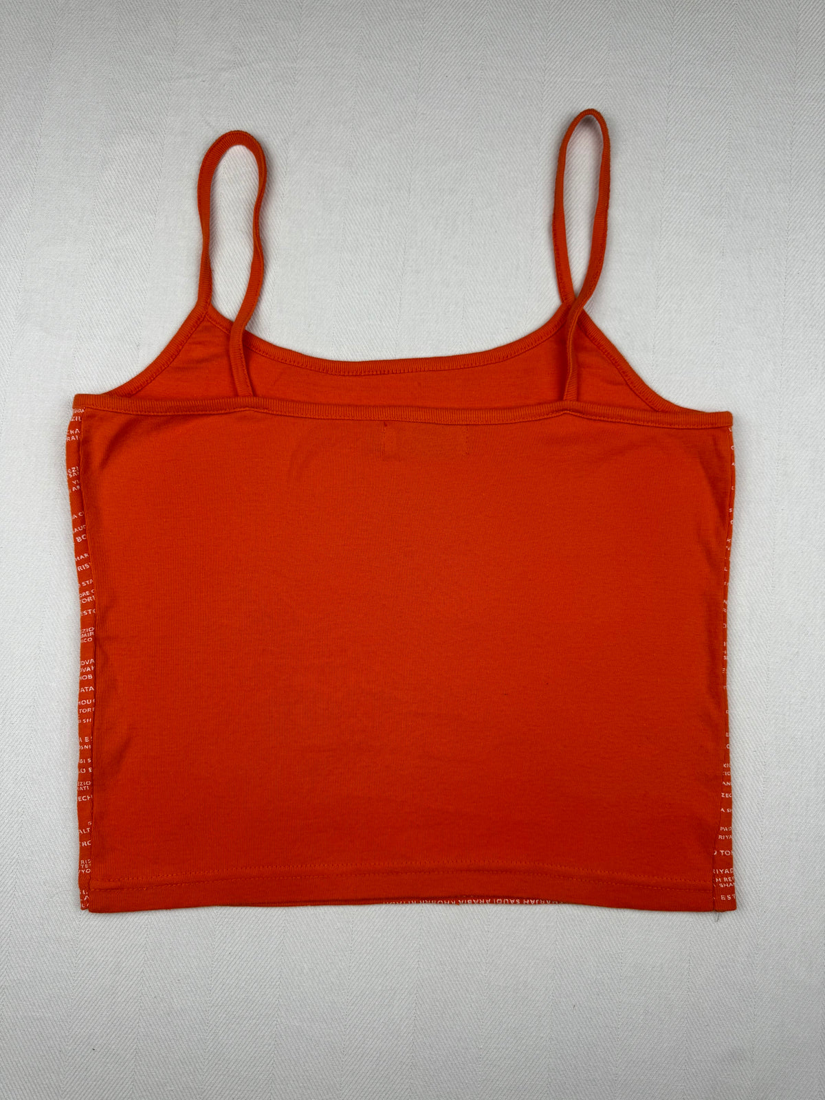 Orange Printed Top