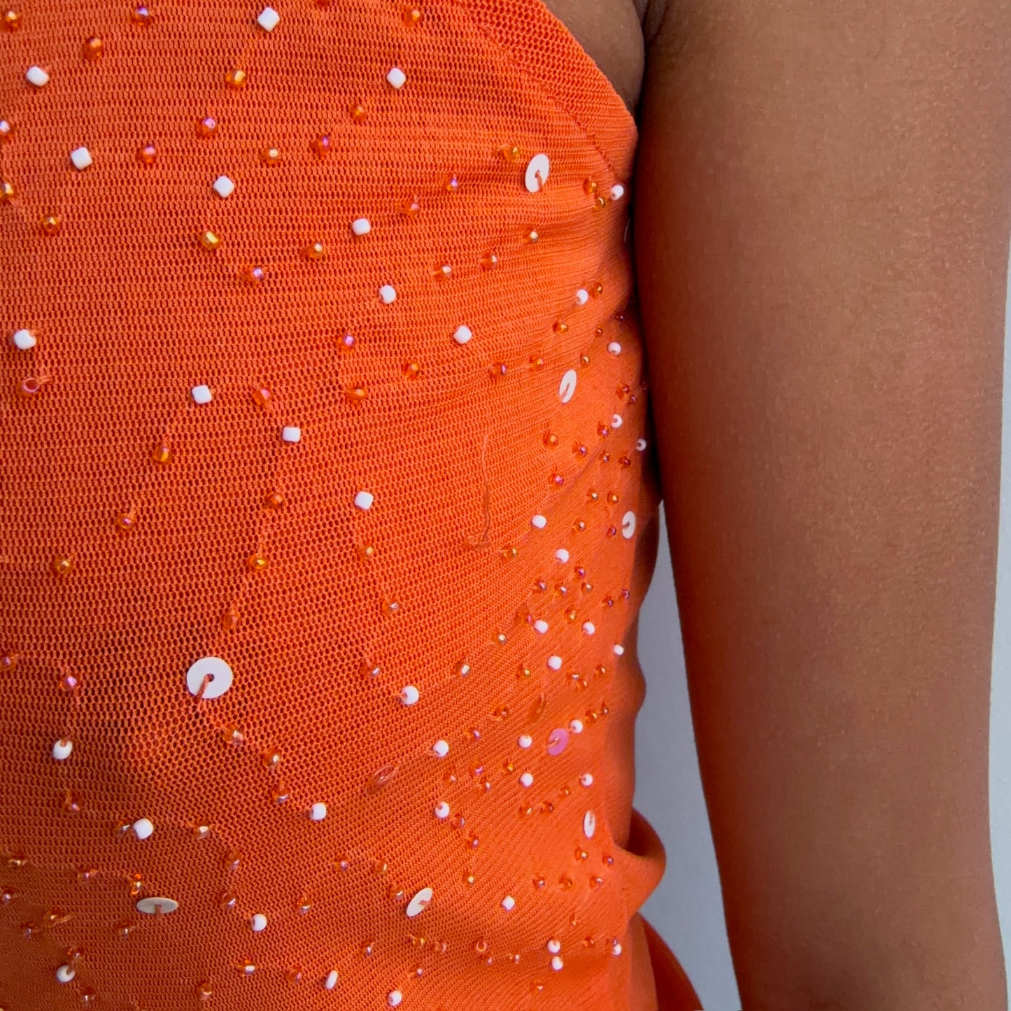 Orange Glitter Cami
