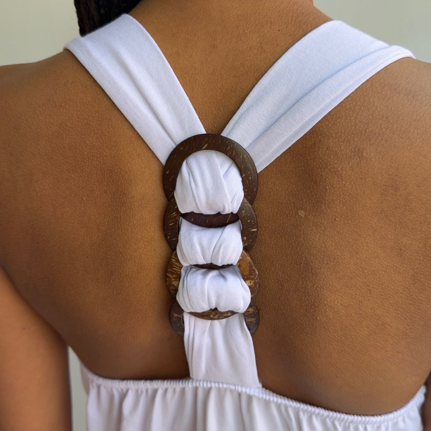 White Halter Top