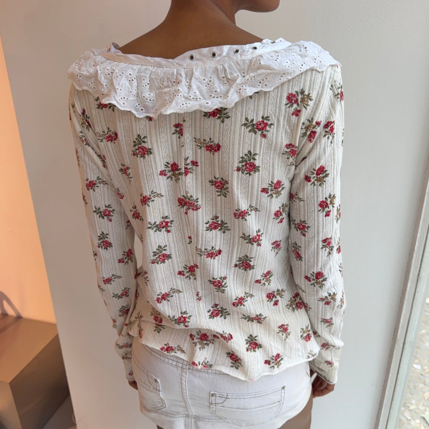 Floral Ruffle Top