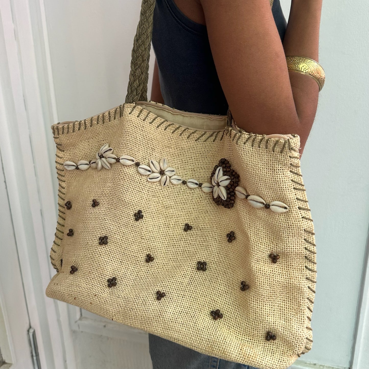 Strandtasche mit Muscheldetails