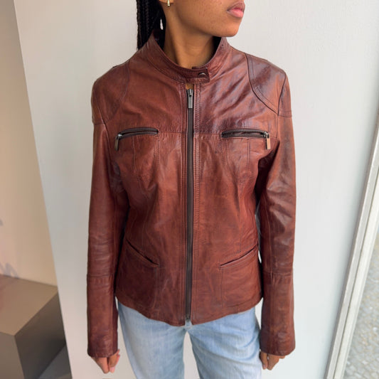 Dark Brown Leather Jacket